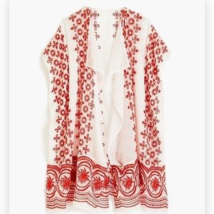 NWT Jcrew Eyelet Beach Poncho